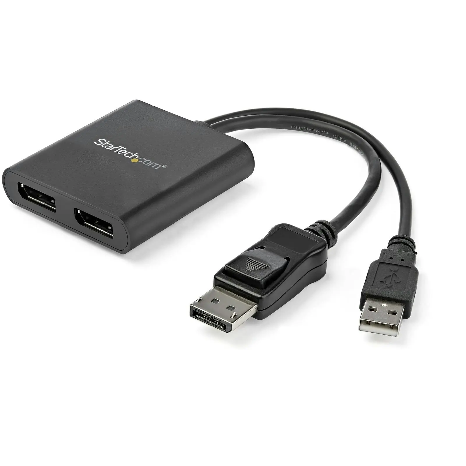 Star Tech DisplayPort 1.2 Input/Output MST Hub To Dual 4K/30Hz BLK For PC/Laptop