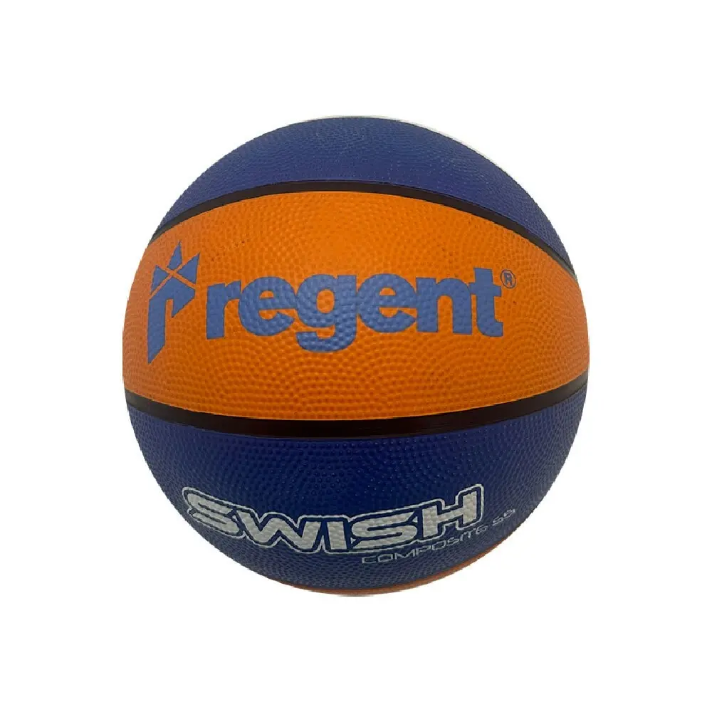 Regent Swish Indoor/Outdoor Training Basketball Size 5 Synthetic Rubber WHT/PNK