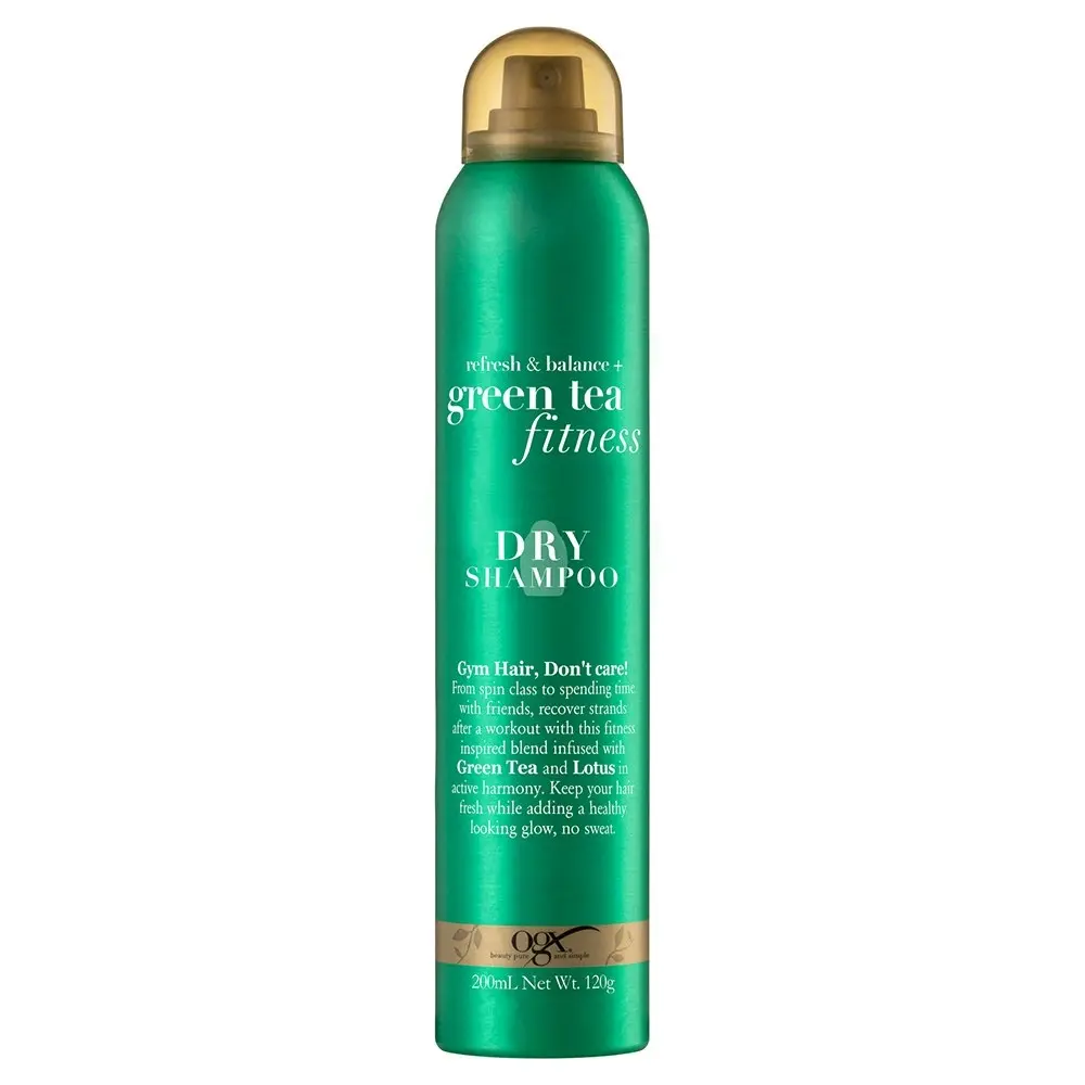 OGX 120g/200ml Dry Shampoo Refresh & Balance Green Tea Fitness Hair Care Spray