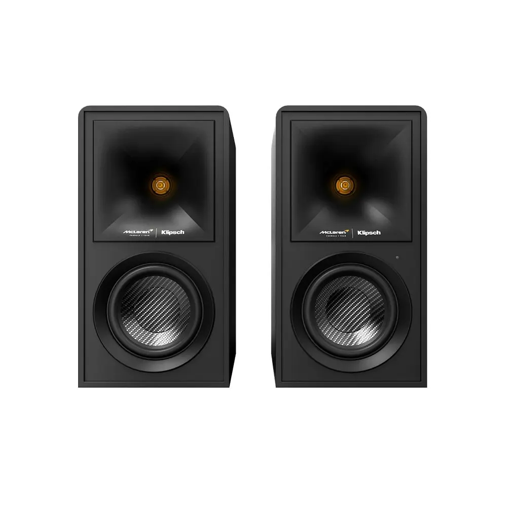 2pc Klipsch The Fives Mclaren Powered Monitors Audio Bluetooth Speakers Black