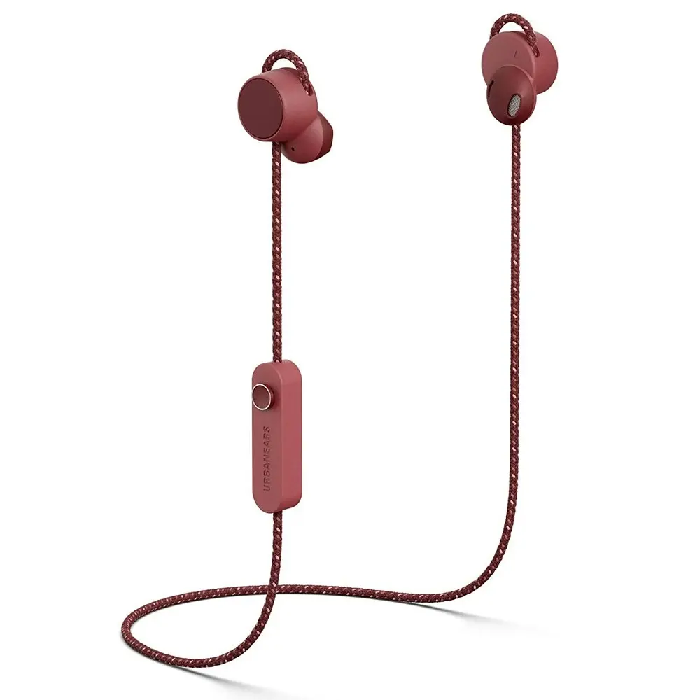 Urbanears Jakan Wireless Adjustable Bluetooth Ergonomic Earphones Mulberry Red