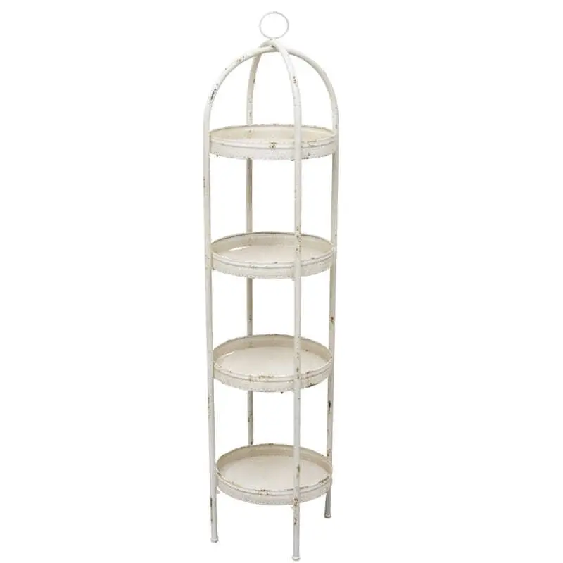 Willow & Silk Metal 154cm 4-Shelf Plant/Flowers Shelf/Organiser/Holder