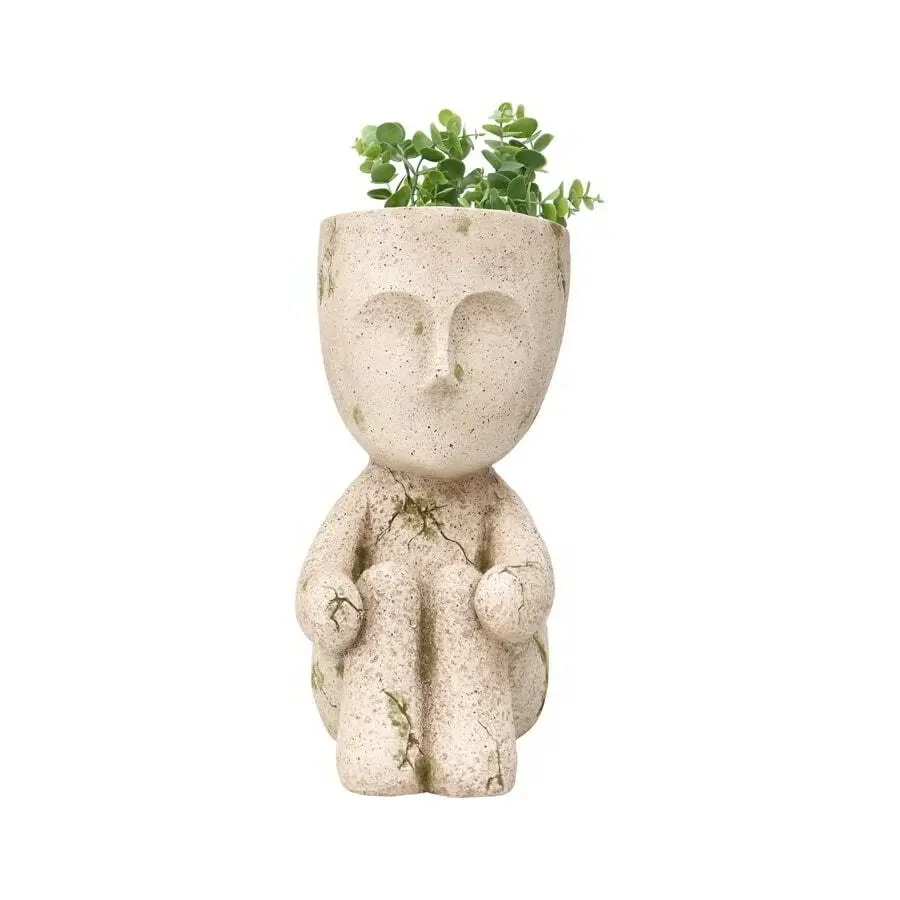 Indoor/Outdoor Child w/Knees Up Planter