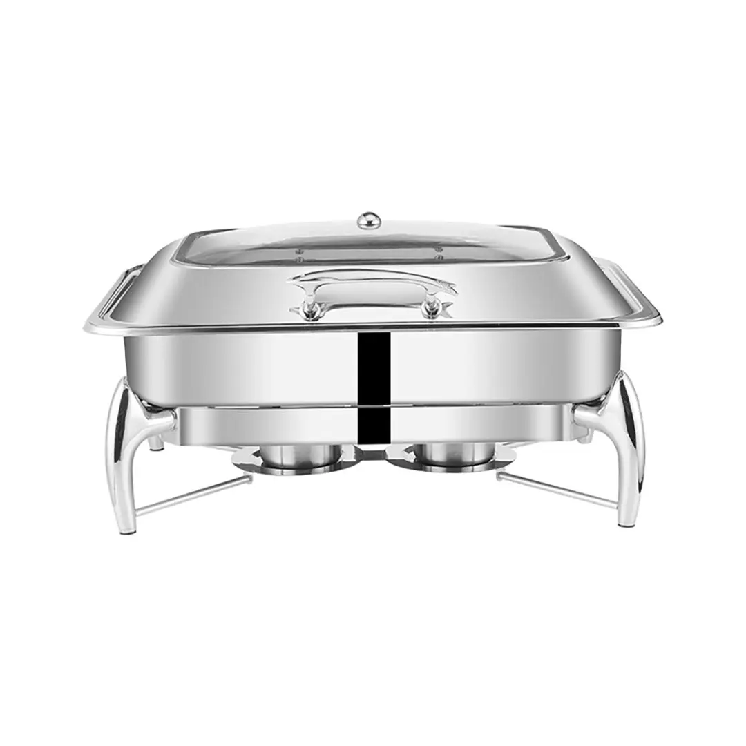 Soga Stainless Steel Rectangular Chafing Dish Tray Buffet Cater Food Warmer Chafer with Top Lid