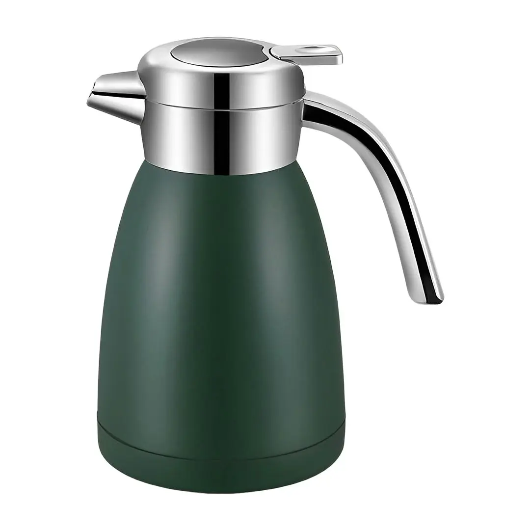 Soga 1.2L Stainless Steel Water Bottle Insulated Vacuum Flask Water Coffee Jug Thermal Green