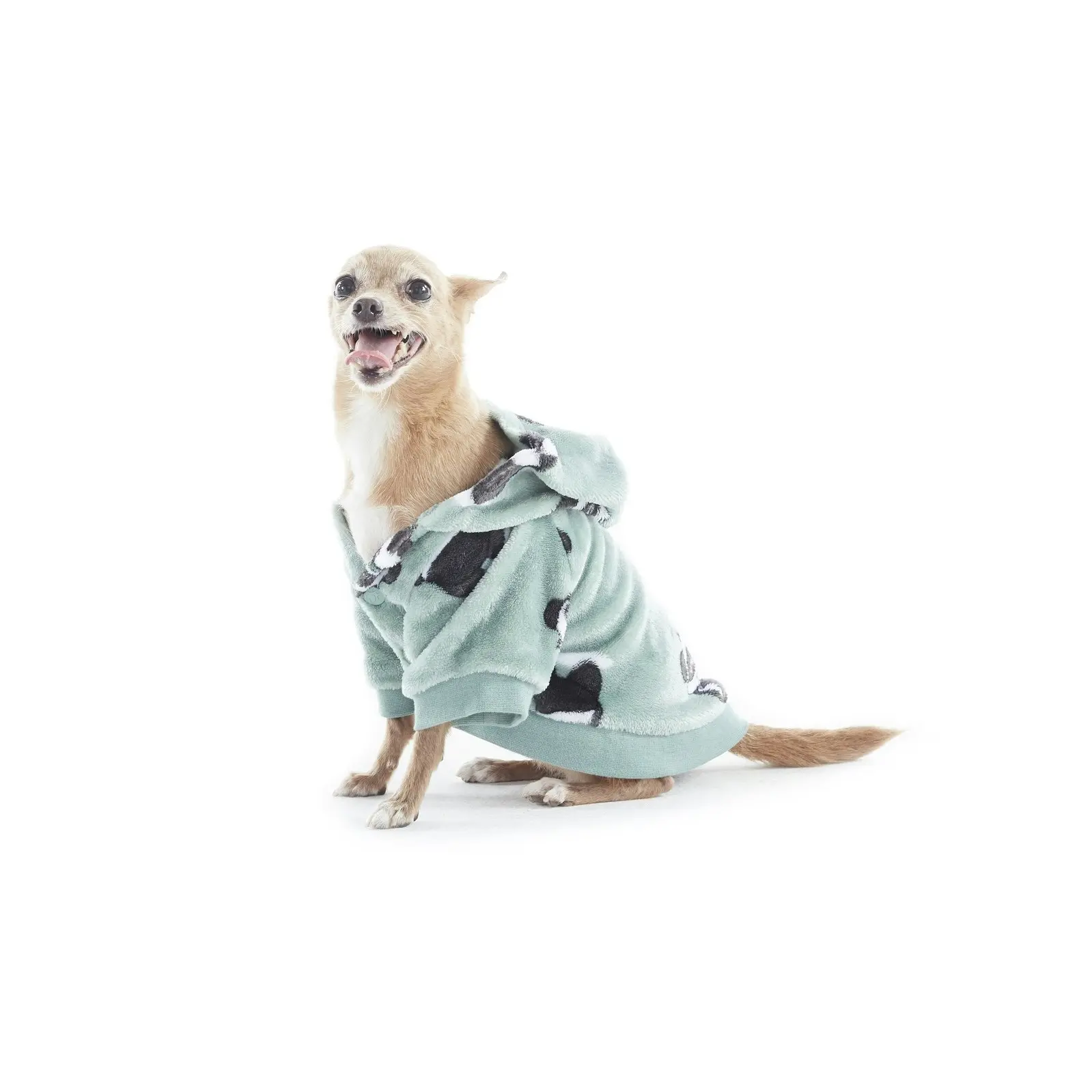 Charlie's Uggo Pand-UH! Dog Hoodie Sage Extra Small