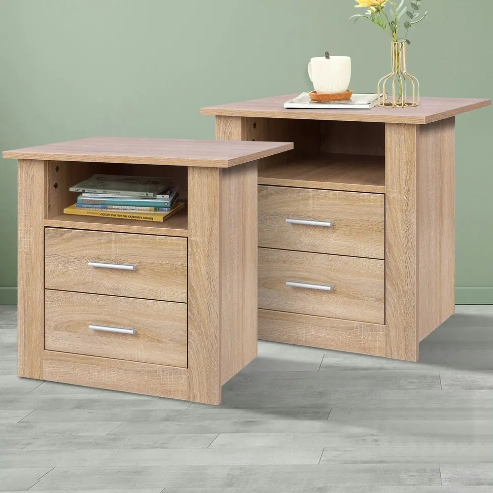 Alfordson 2x Bedside Table Classic Oak