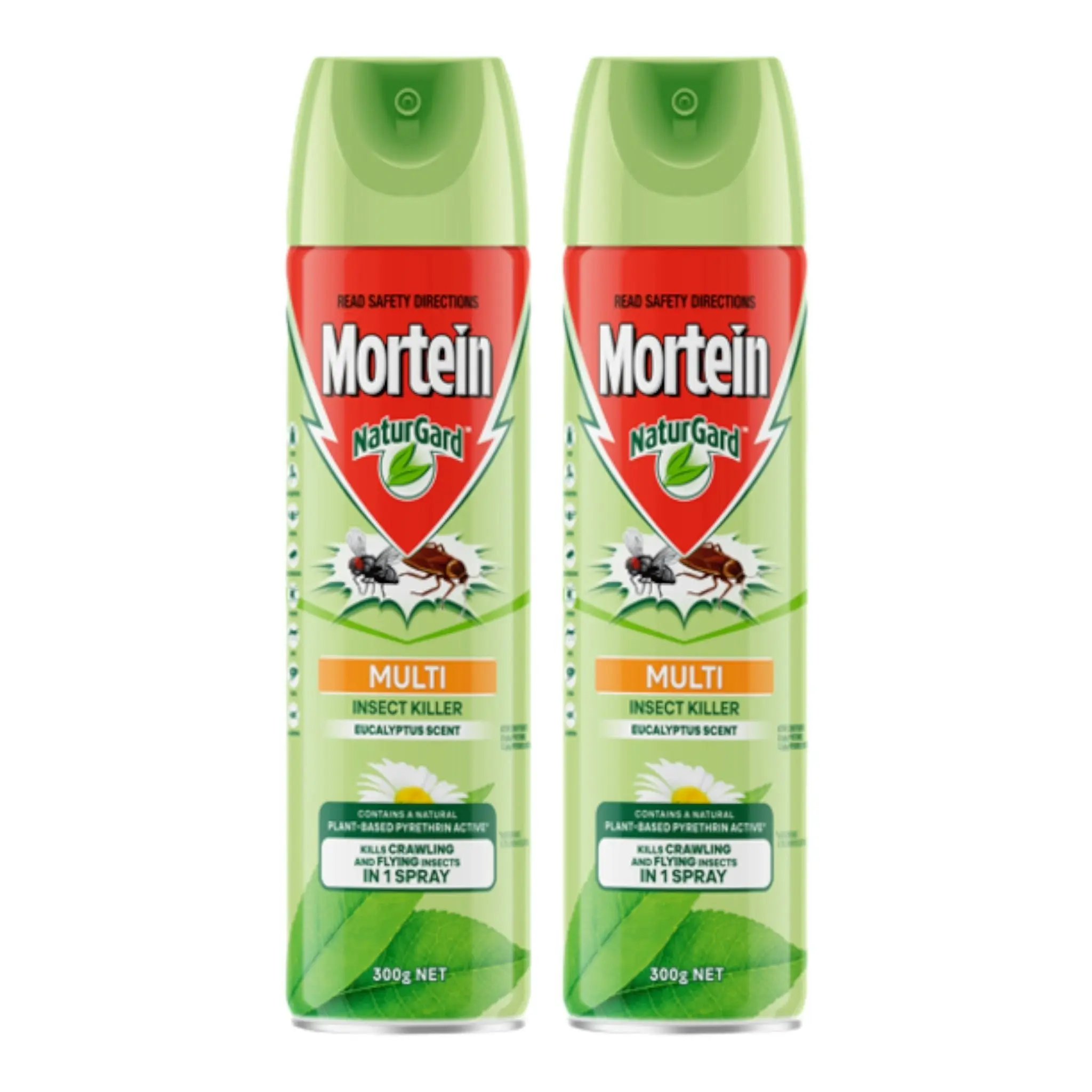 2 Pack Mortein Naturgard Multi Insect Killer 300g