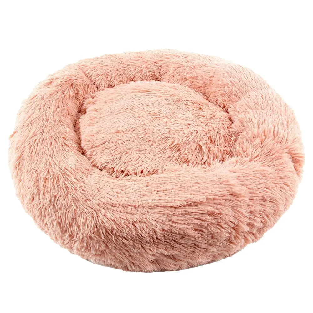 Furbulous Medium Calming Dog or Cat Bed in Pink - Medium 60cm x 60cm