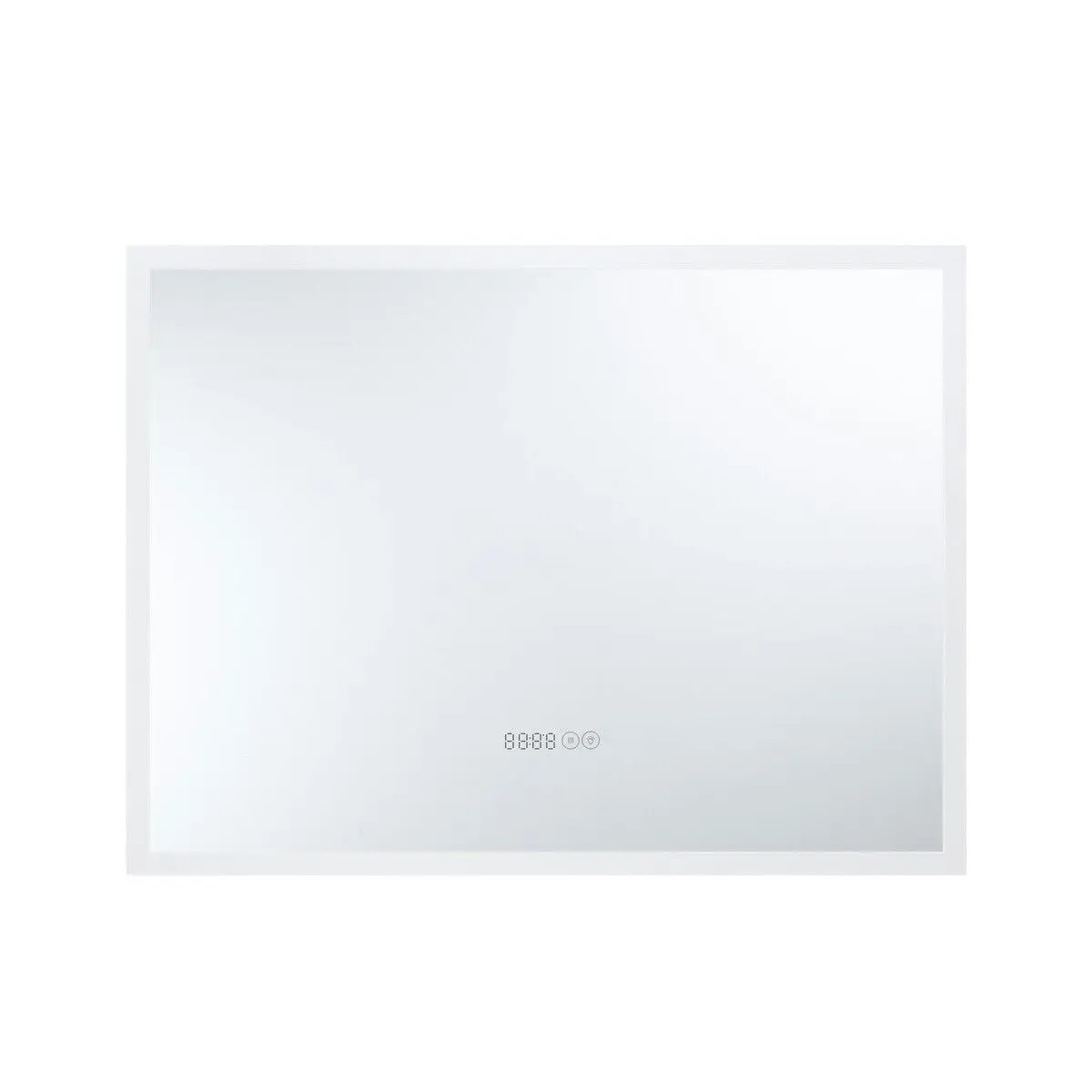 LUXSUITE  Bathroom Mirror Smart Fogless LED Rectangular Wall Mounted for Shower Vanity Salon 80X60cm