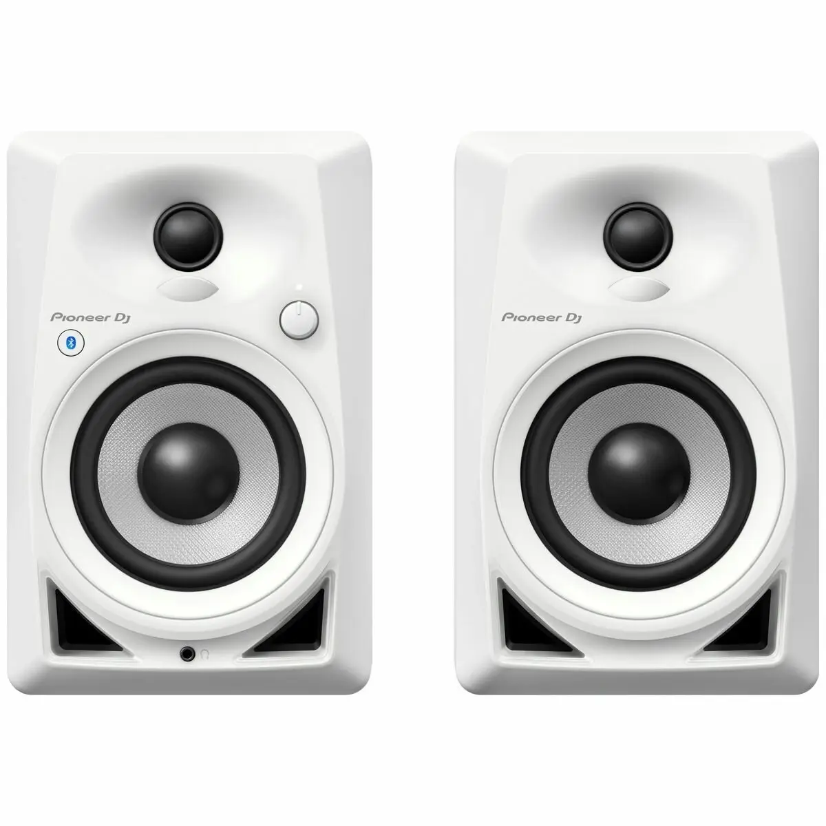 Pioneer DJ DM-40 4 Inch Desktop Monitor Speakers with Bluetooth White