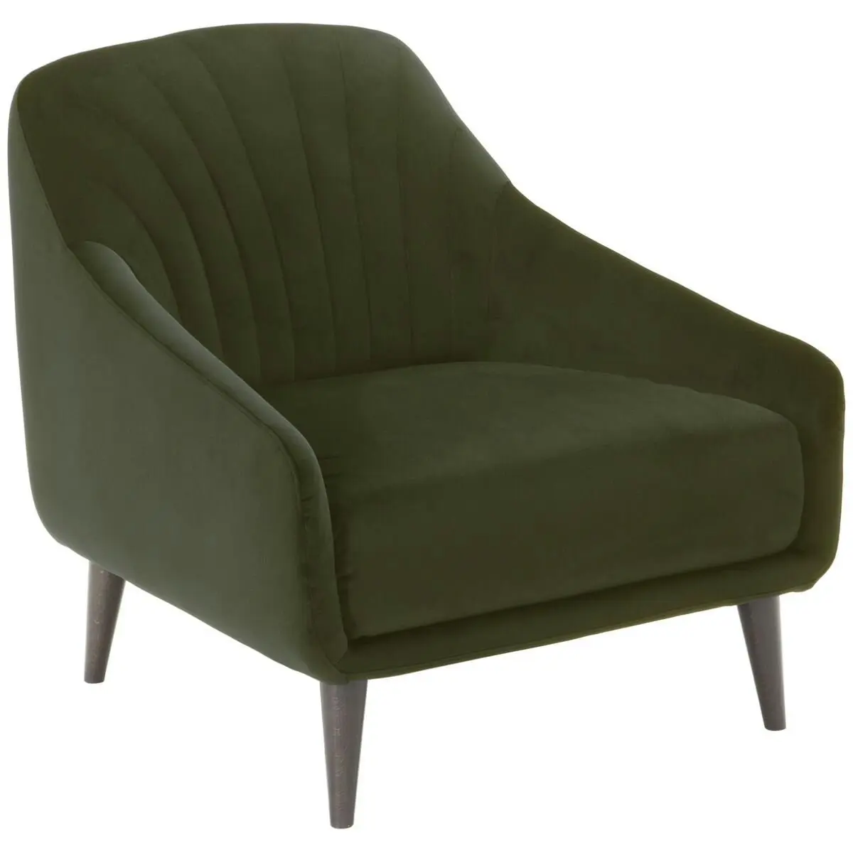 Natuzzi Editions Felicita Dark Green Armchair Fabric