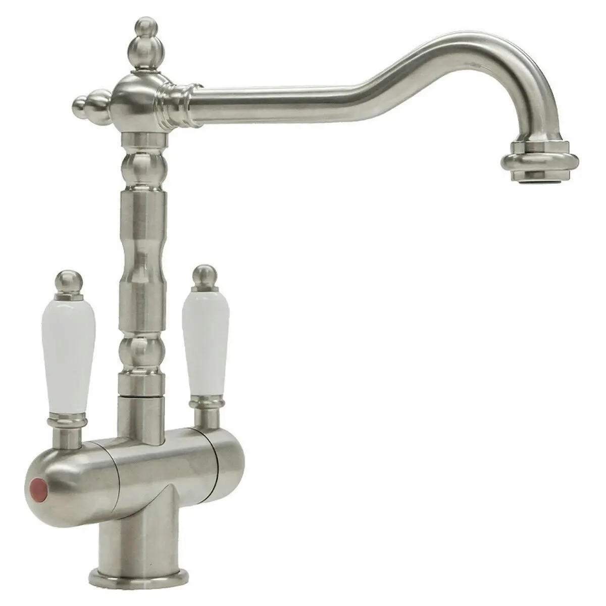 Turner Hastings Franc s Twin Mixer Tap Brushed Nickel