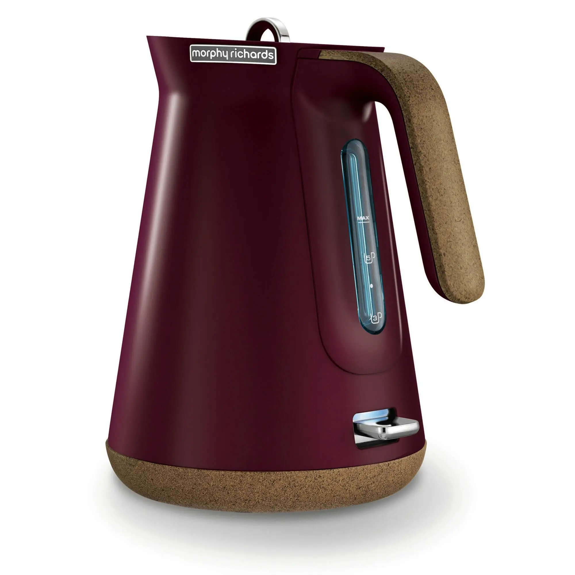 Morphy Richards Aspect Cork Maroon Kettle