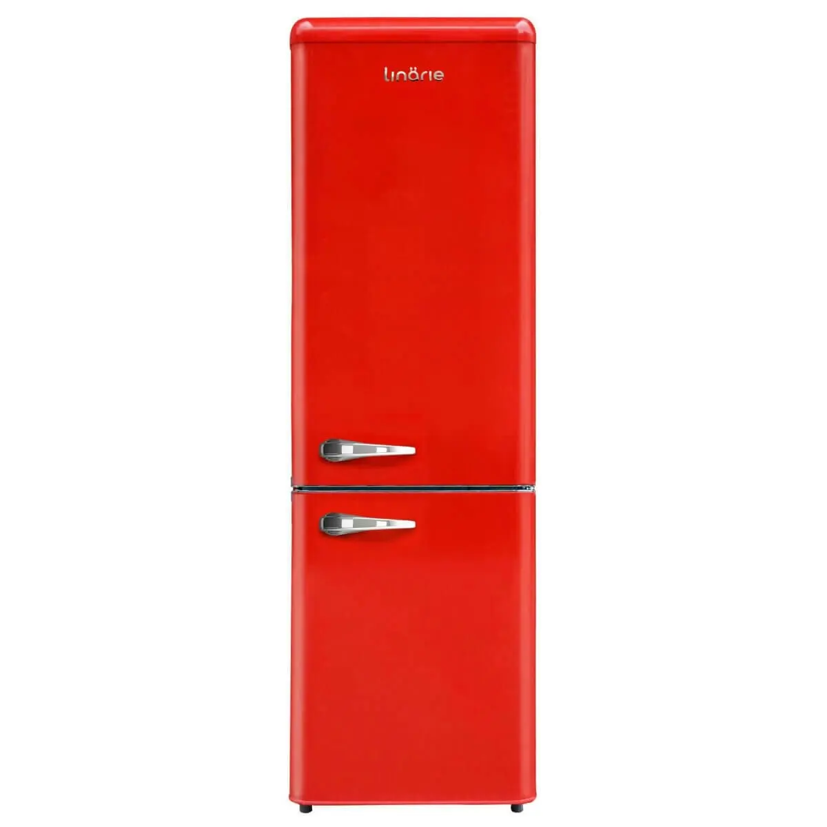 Linarie Annecy 242L Retro Bottom Mount Fridge Red