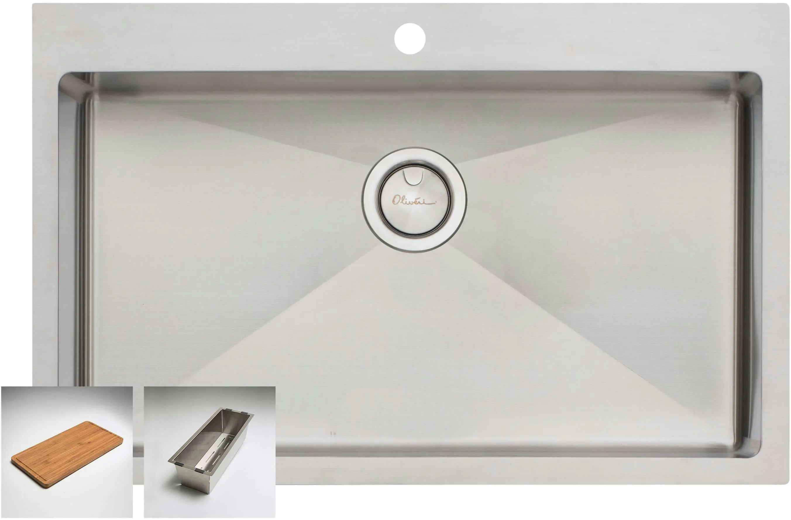 Oliveri Apollo Mega Bowl Inset/Undermount/Flush Sink AP1491