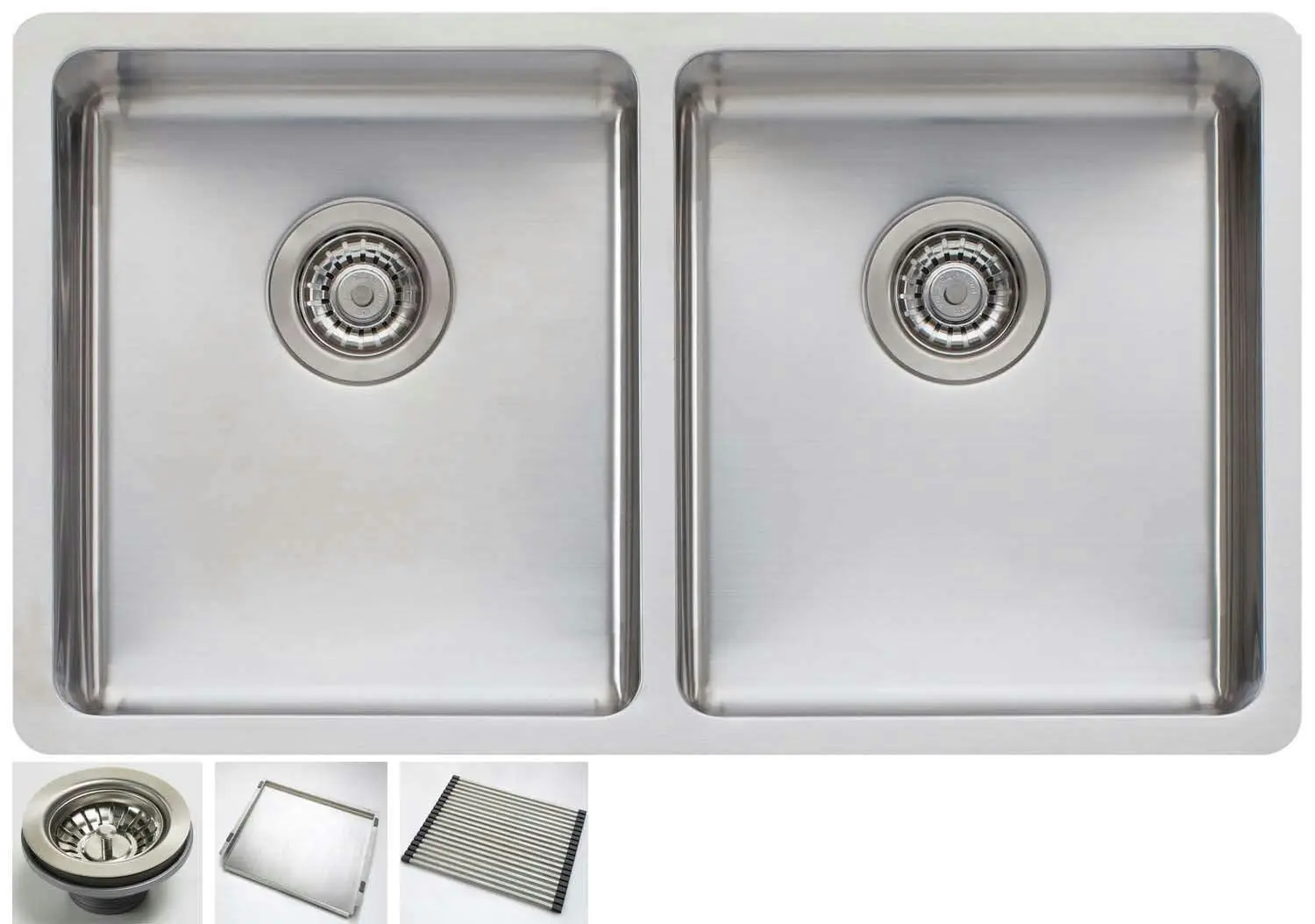 Oliveri Sonetto Double Bowl Inset/Undermount Sink Pack SN63TU