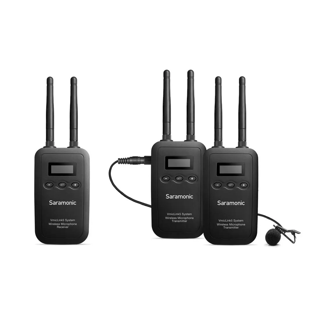 Saramonic 5.8G Camera-Mount Digital Wireless Microphone System RX+TX+TX