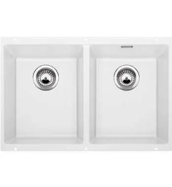 Blanco White Double Bowl Undermount Granite Sink SUB350350UWK5 526850