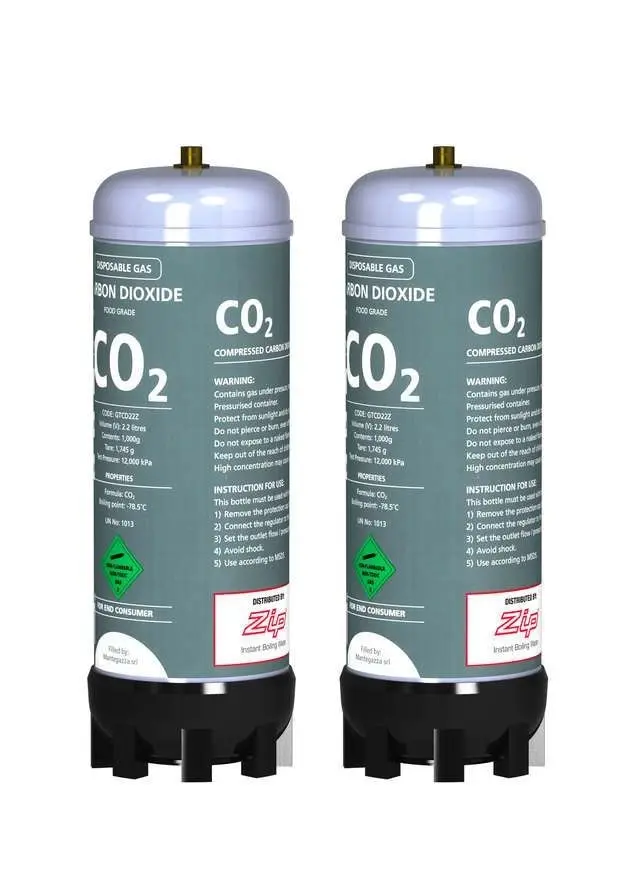 Zip Sparkling Replacement Cartridges (2 X 1kg/2.2L Tanks) 91295