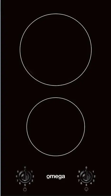 Omega 30cm Domino-Style Black Ceramic Glass Electric Cooktop OCC32KZ