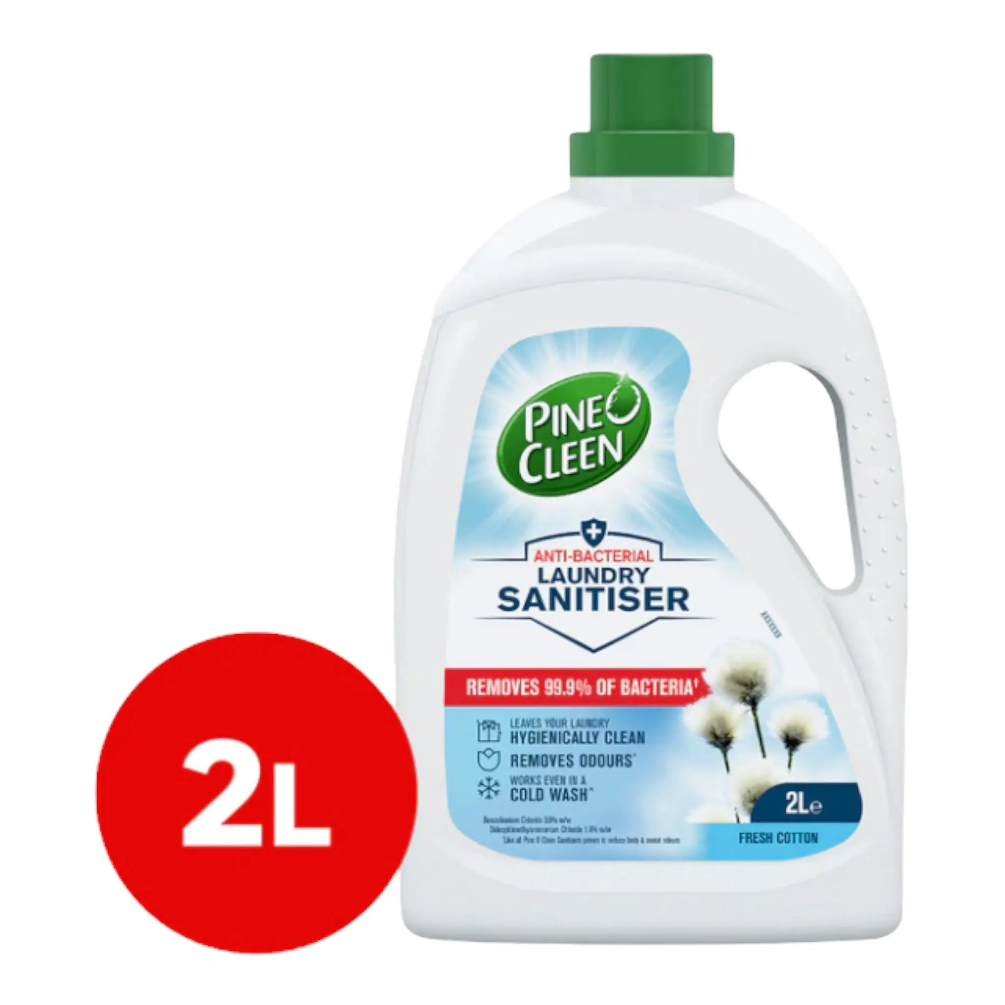 Pine O Cleen Antibacterial Laundry Sanitiser Fresh Cotton 2L