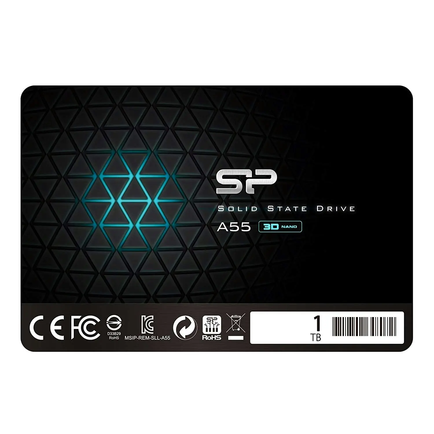 Silicon Power 1TB SSD 3D NAND A55 SLC Cache Performance Boost SATA III 2.5" 7mm (0.28") Internal Solid State Drive (SP001TBSS3A55S25)