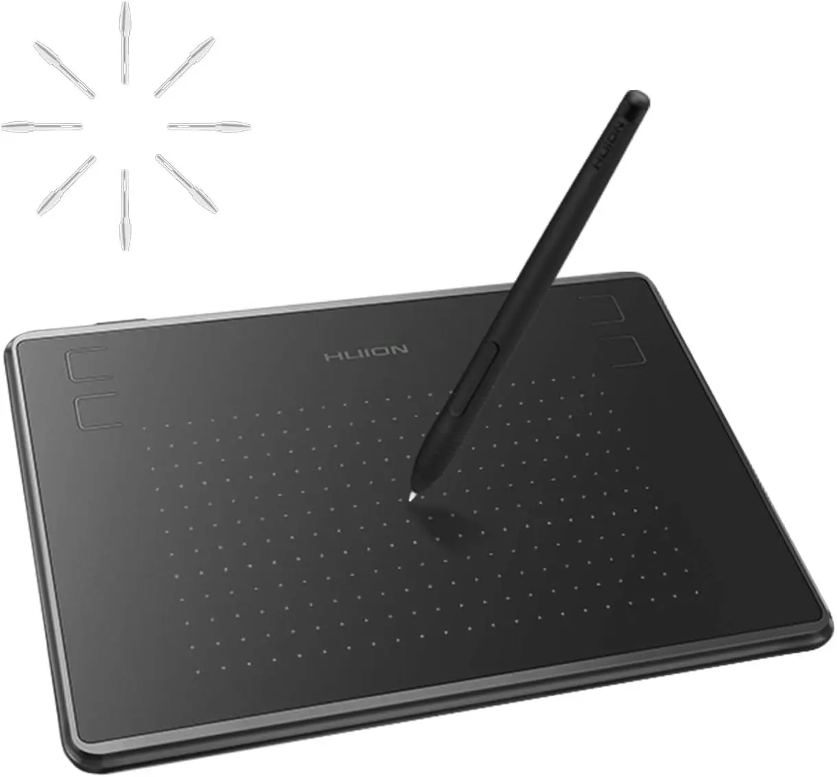 Huion Inspiroy H430P OSU Graphic Drawing Tablet with Battery-Free Stylus 4 Press Keys, Compatible with Android, Linux, Windows and Mac