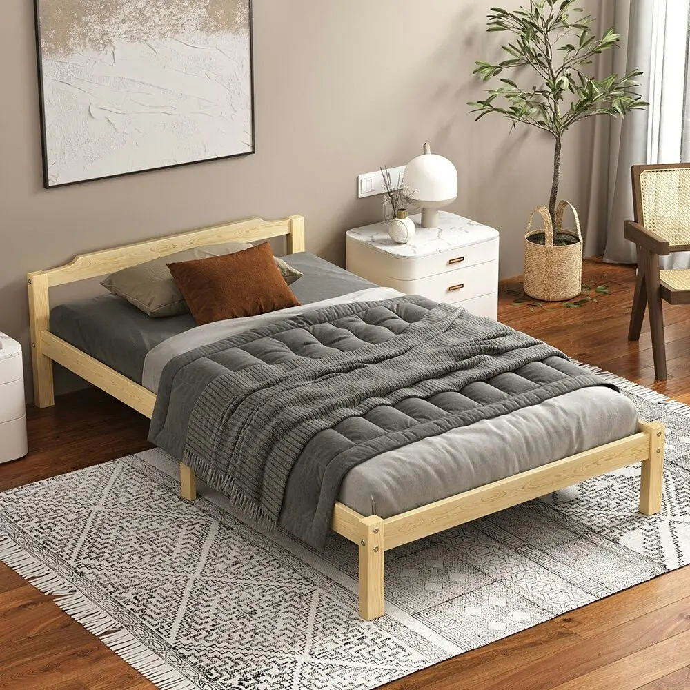 Alfordson Bed Frame King Single Size Wooden Base