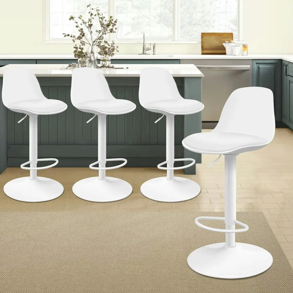 Alfordson Bar Stools White X4