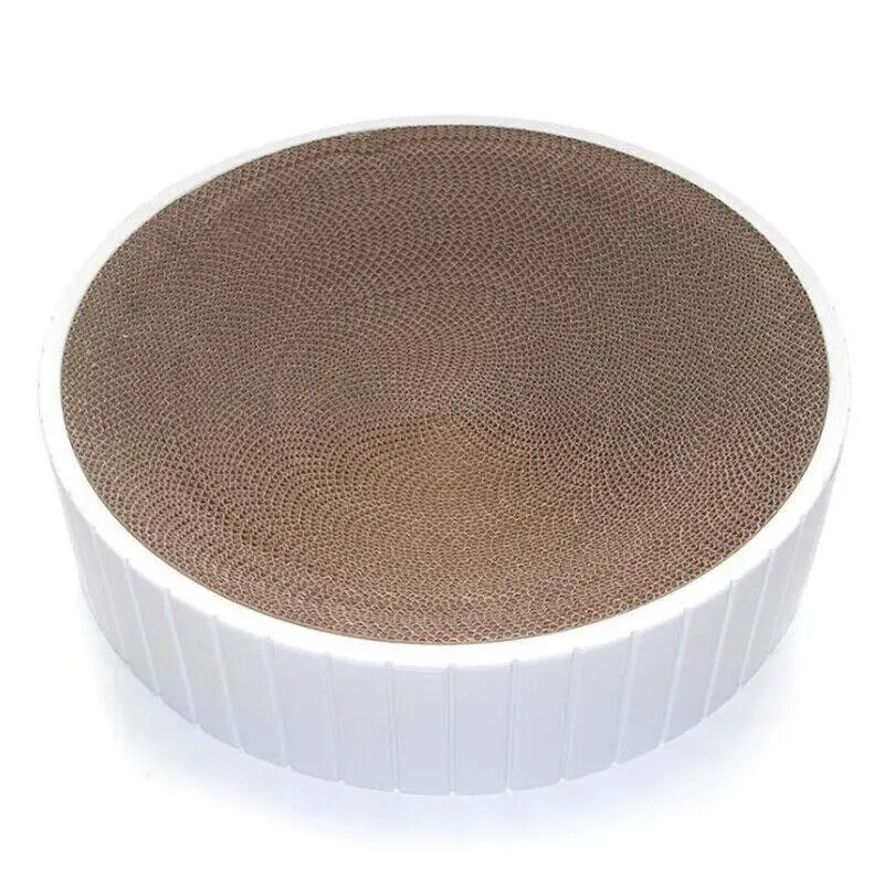 2In1 Cat Scratching Board Round Cat Scratcher Pad Lounge Bed Bowl Pet Sofa House