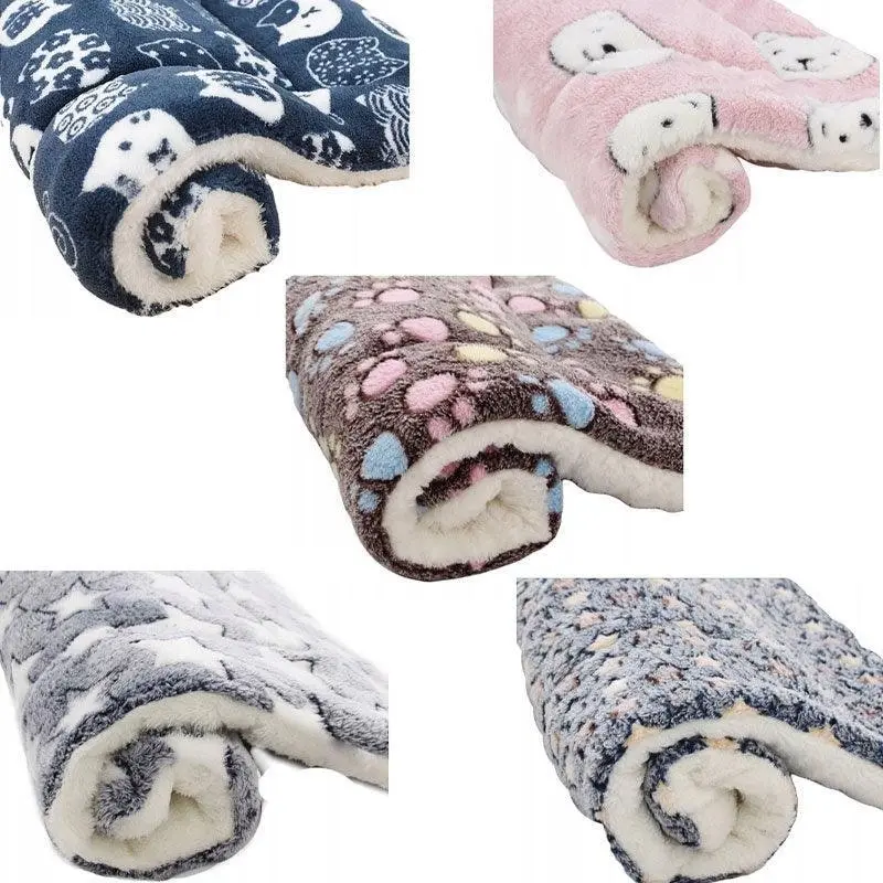 M Size Puppy Dog Cat Cushion Mattress Blanket Bed Soft Warm Pet Pad Winter Kennel House