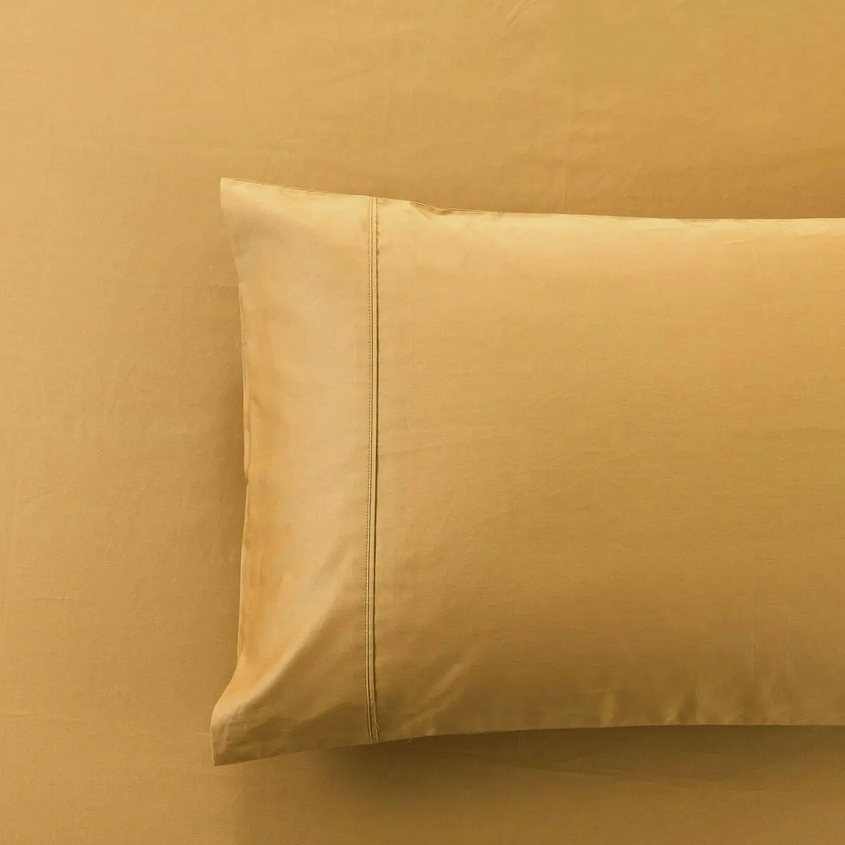 Soho 1000 Thread Count Queen Size Pillowcase Pair Mustard