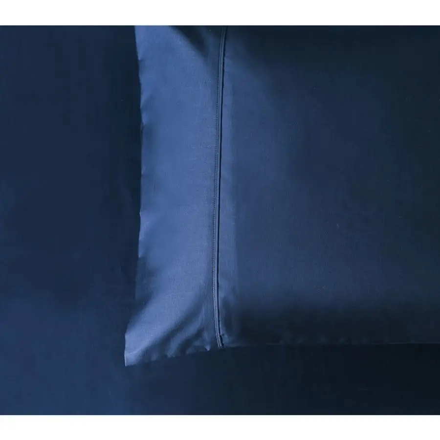 Soho 1000 Thread Count Queen Size Pillowcase Pair Navy