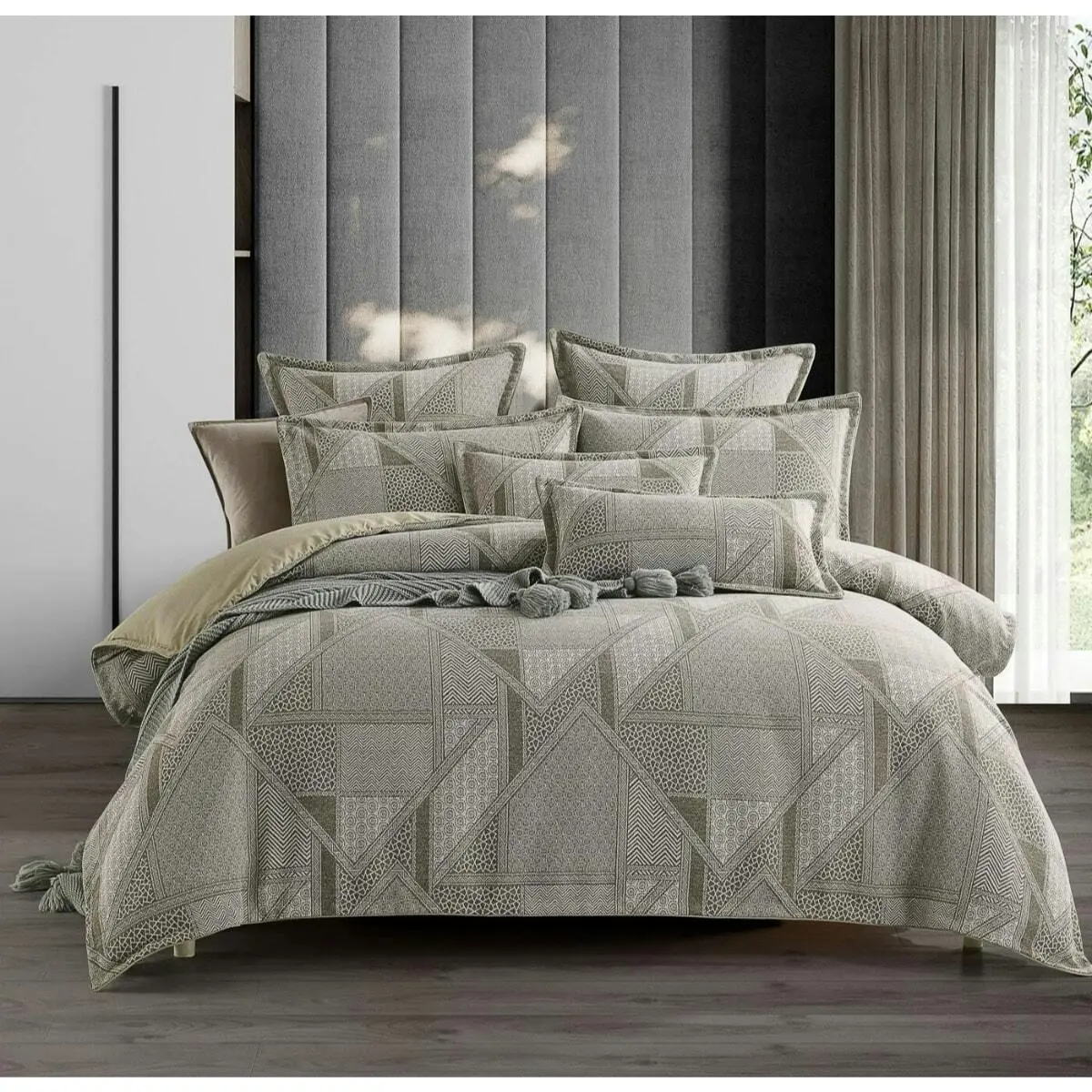 Manor Natural Quilt Cover Set Taupe