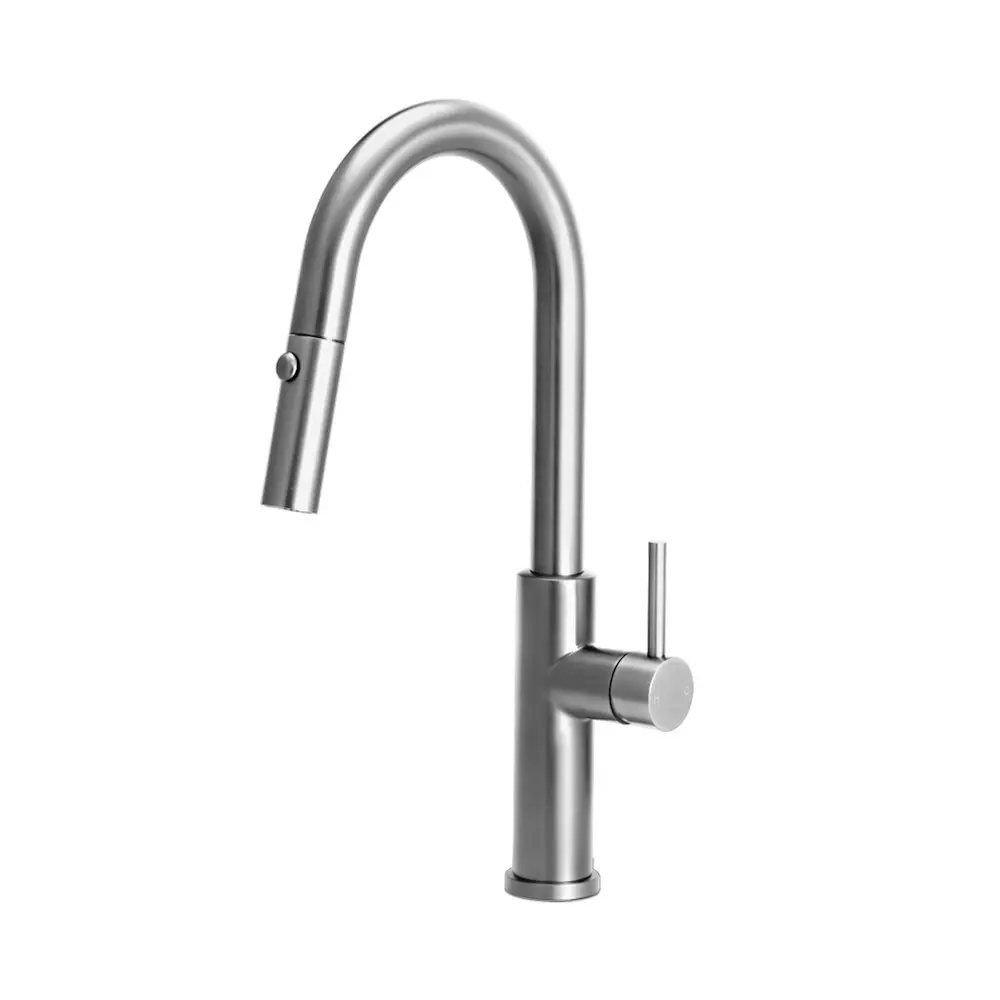 Simplus Pull Out Kitchen Sink Mixer Faucet Tap 360¡ã Swivel Spout Brushed Nickel