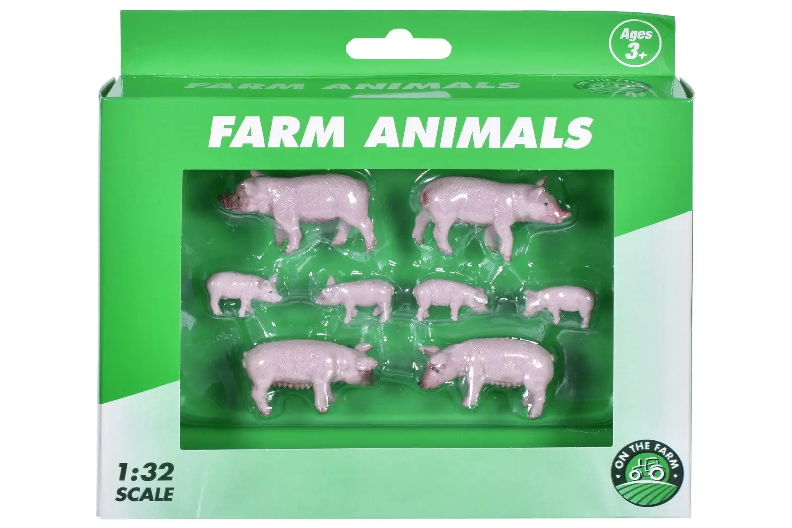 Farm Animals 8pc Pigs & Piglets 1:32sc