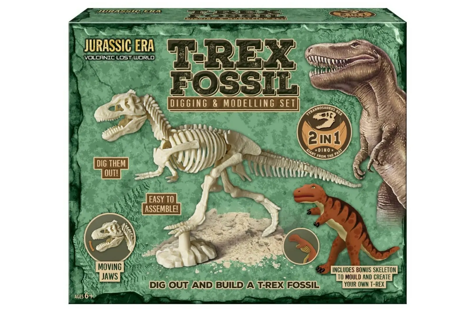 T-Rex Fossil Digging and Modelling Set (2 in 1)