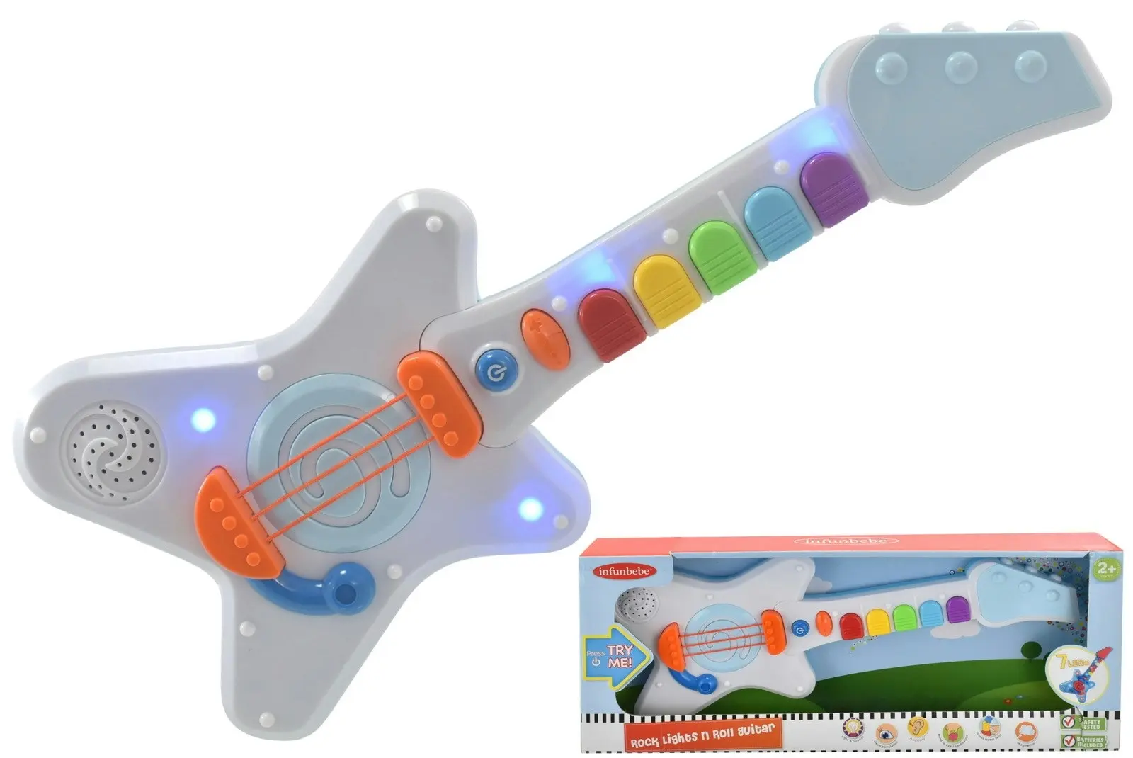 Infunbebe Rock N Roll Light Up Guitar