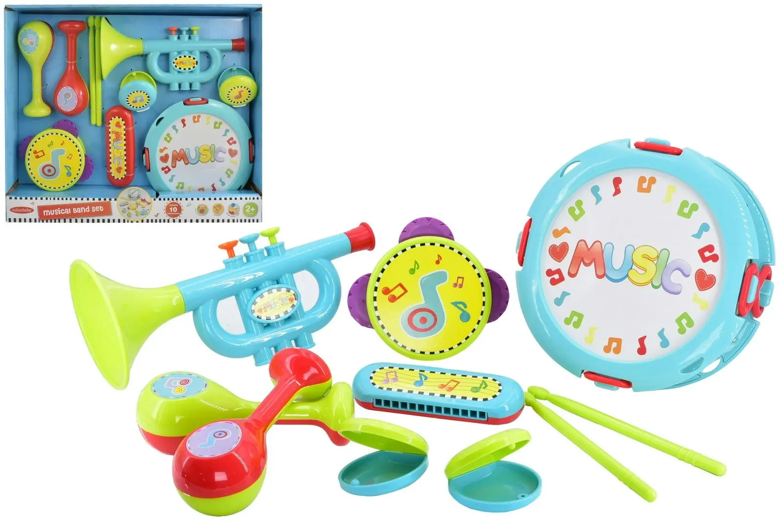 Infunbebe 10pc Musical Band Set