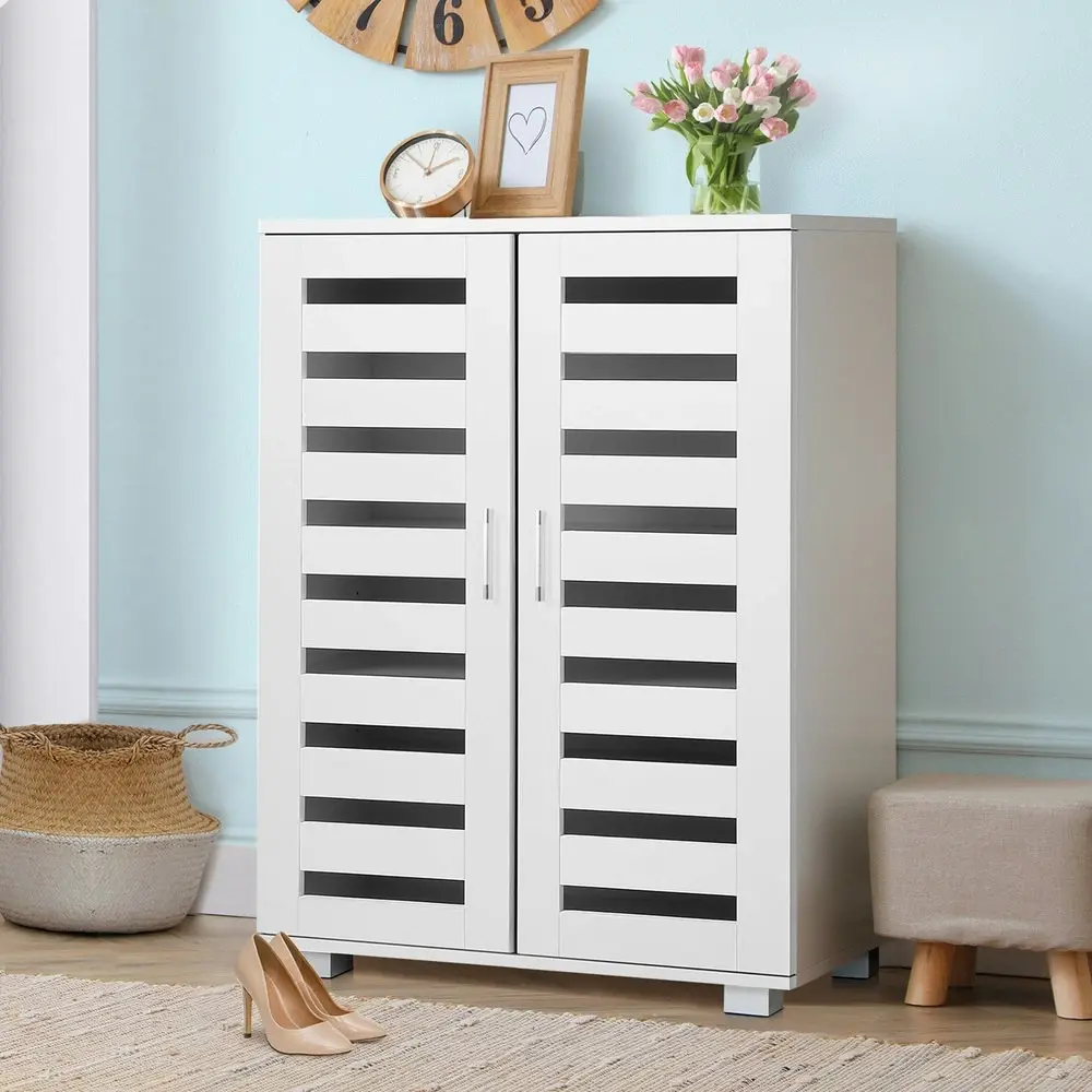 Alfordson Shoe Cabinet Storage 21 Pairs - White