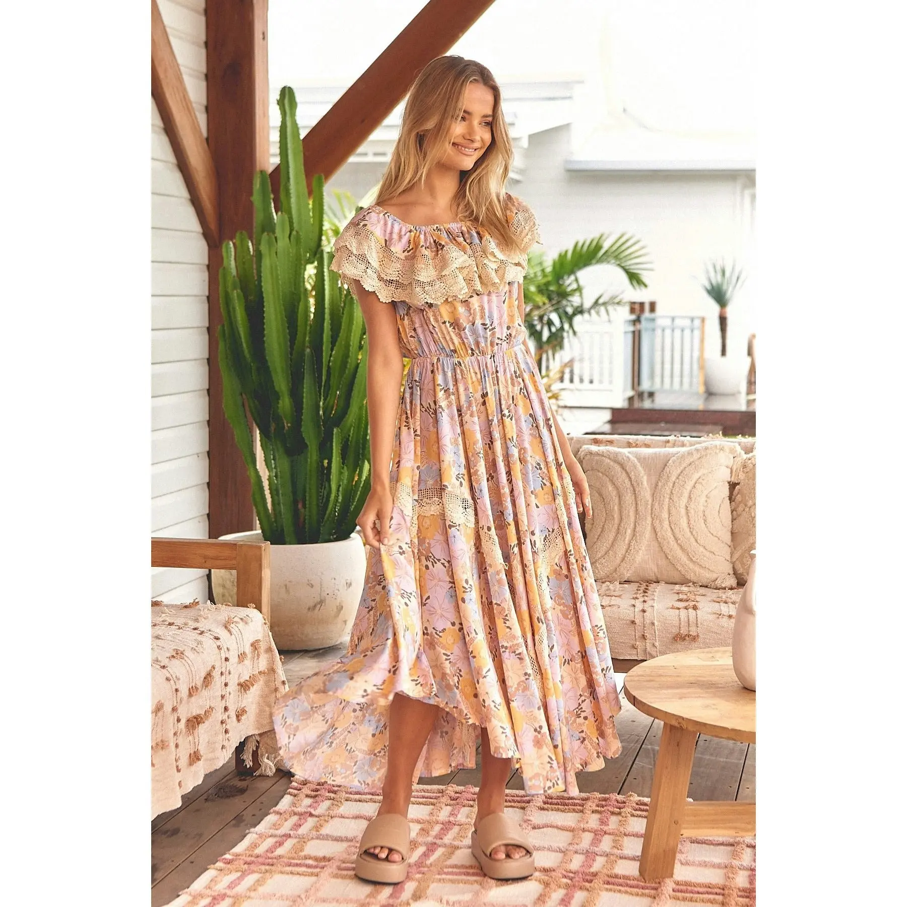 Jaase Emmy Print Positano Maxi Dress