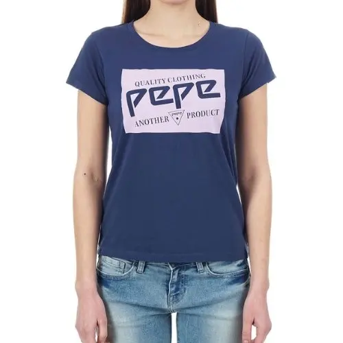 Pepe Kids Pepe Jeans Girls T-shirt Dulwich Navy Blue