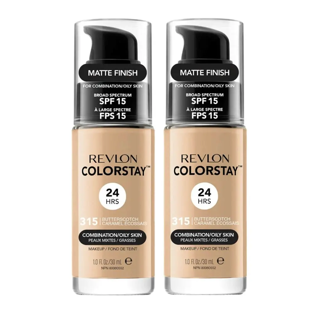 Revlon Colorstay Makeup Combination/ Oily Skin 30ml 315 Butterscotch - 2 Pack