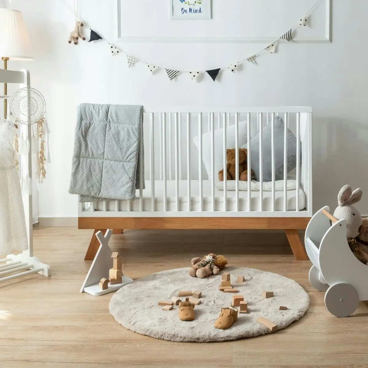 Scotty 4 in 1 Convertible Baby Cot Bed