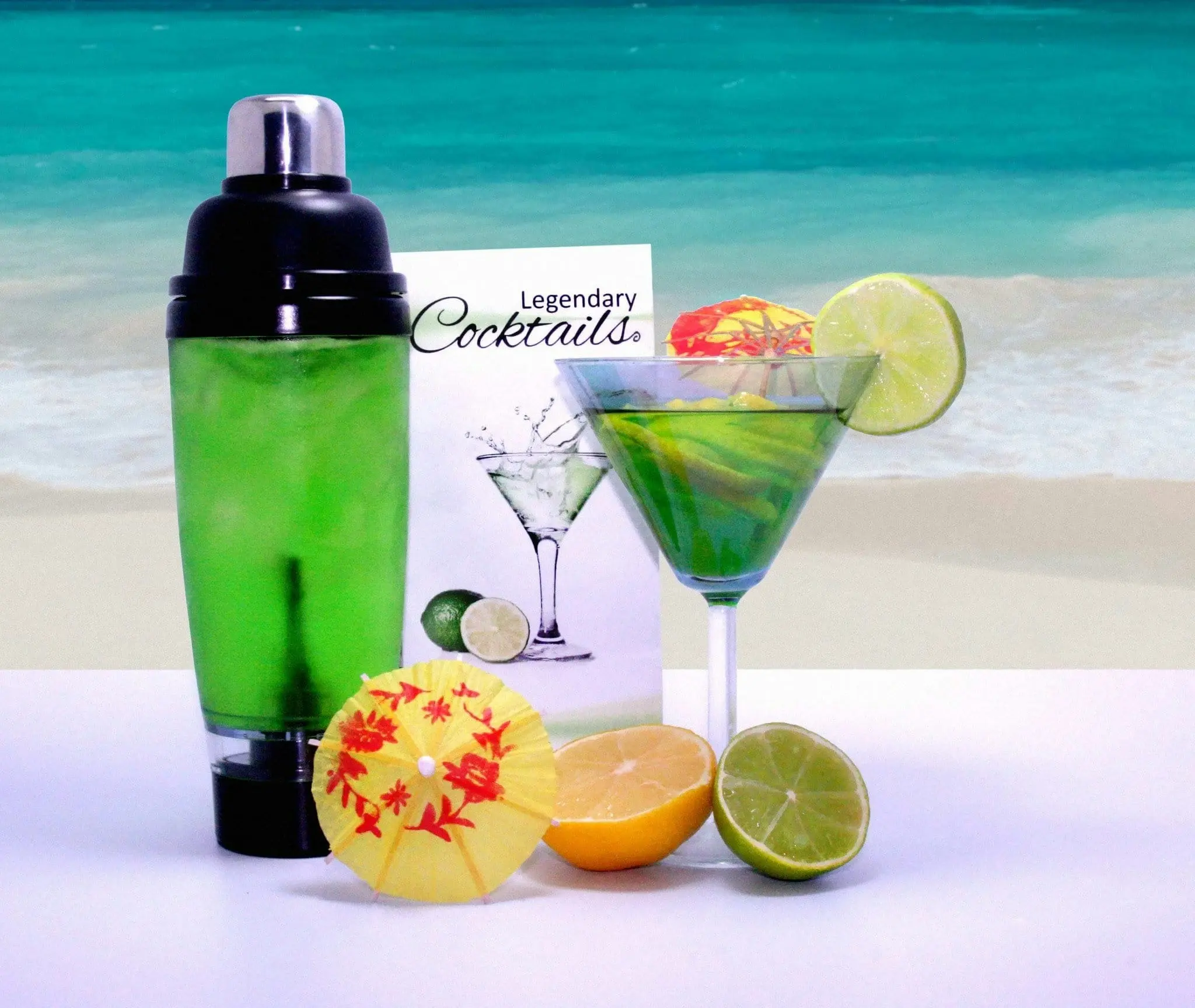 Promotional Legendary Cocktails Book And Tornado Blender Gift Set