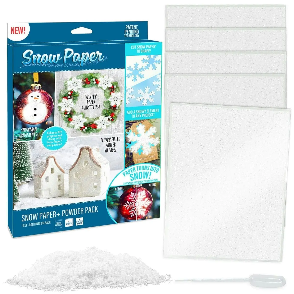 Creative Kids Snow Paper & Powder Plus Pack