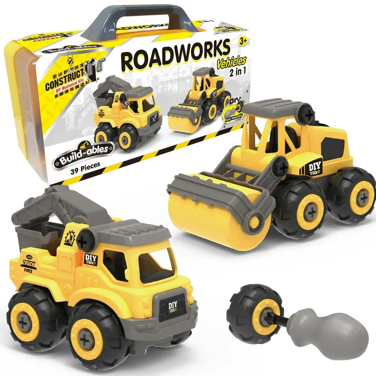 Construct It Build-ables - Roadworks Vehicles 2 In 1