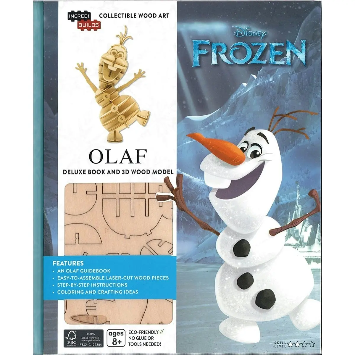 Promotional Incredibuilds: Disney Frozen: Olaf Deluxe Book And Model Set