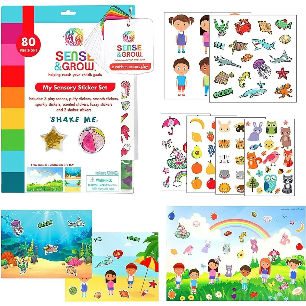 Sense & Grow Sensory Sticker Set